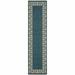 Avalon Home Lakeland Traditional Border Teal Indoor/Outdoor Area Rug