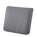 Classic Accessories Montlake FadeSafe Water-Resistant Wide Back Patio Quilted Lounge Cushion 21 x 20 x 4 inch Grey