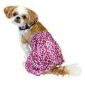 Punk Rock Dog Costume Pink Leopard Print Pet Outfit & Choker X-Small