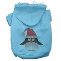 Mirage Pet 54-95 XXLBBL Santa Penguin Rhinestone Hoodies Baby Blue - 2XL 18