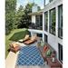 Nourison Home & Garden Indoor/Outdoor Navy 4 4 x 6 3 Area Rug (4x6)