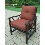 Outdoor Living and Style Set of 4 Bronze Outdoor Patio Seating Rocking Chair - Red Cushions