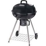 Omaha Charcoal Kettle Grill 2-Grate 397 sq-in Primary Cooking Surface Black Steel Body