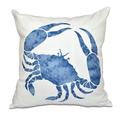 Simply Daisy 16 x 16 Crab Animal Print Outdoor Pillow