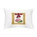 Simply Daisy 14 x 20 Frame It Up Yellow Decorative Christmas Outdoor Pillow