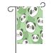 POPCreation Cute Panda Garden Flag Animal Green Outdoor Flag Home Party 12x18 inches