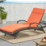 Anthony Outdoor Chaise Lounge Cushion Orange