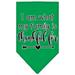 Mirage Pet I Am What My Family is Thankful For Screen Print Bandana Emerald Green Large