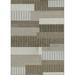 Couristan 2 x 3.5 Brown and Beige Contemporary Rectangular Outdoor Area Throw Rug