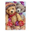 Carolines Treasures CDCO0461GF Winter Snow Teddy Bears Flag Garden Size Small multicolor