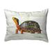 Betsy Drake Interiors Happy Turtle Indoor/Outdoor Lumbar Pillow