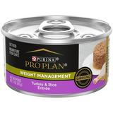 Purina Pro Plan Weight Management Wet Cat Food Turkey Rice 3 oz Cans (24 Pack)