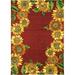 Homefires Rugs PPS-JB111B Sunflower Field Area Rug - 22 x 34 in.