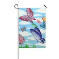 MYPOP Butterfly Outdoor Decorative Flag Garden Flag 12x18 inches