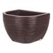 Plastic Wall Decor Planter. Hanging Pot Flower Garden Plant Basket for Home Indoor and Outdoor Grow Vase. 8 27 x 6 69 inch. (Brown Stone Effect)