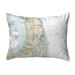 Betsy Drake Cape Cod - Nauset Beach - MA Nautical Map Noncorded Indoor & Outdoor Pillow