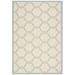 SAFAVIEH Courtyard Estelle Geometric Indoor/Outdoor Area Rug 5 3 x 7 7 Beige/Aqua