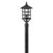 1 Light Large Outdoor Post Top Or Pier Mount Lantern Coastal Style 10 Inch Wide By 20.5 Inch High-Textured Black Finish-Incandescent Lamping Type