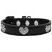 Mirage Pet 87-06 BK18 Crystal Heart Dog Collar Black - Size 18