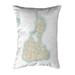 Betsy Drake Block Island No. 2 - RI Nautical Map Noncorded Indoor & Outdoor Pillow