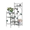 Zingz & Thingz Ivy Six Shelves Outdoor Patio Garden Plant Stand - 38.5 - Green