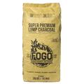 FOGO Super Premium Hardwood Lump Charcoal Natural Large Sized Lump Charcoal for Grilling and Smoking Restaurant Quality 35 Pound Bag