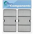 2-Pack BBQ Grill Cooking Grates Replacement Parts for Broil King Sovereign 20 - Compatible Barbeque Cast Iron Grid 16 3/4