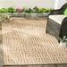 SAFAVIEH Beach House Nelie Geometric Indoor/Outdoor Area Rug Beige/Cream 8 6 x 12