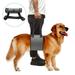 Amerteer Dog Sling with Handle for Canine Aid Veterinarian Approved Dog Lift Harness for Rehabilitation Help Old or Disabled Pets Up Stairs Lift into Vehicle-Gray