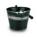 Robert Allen 211982 6 in. Banded Planter Charcoal