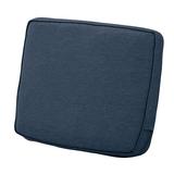 Classic Accessories Montlake FadeSafe Water-Resistant Patio Lounge Back Cushion 25 x 18 x 4 inch Heather Indigo