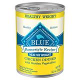 Blue Buffalo Homestyle Recipe Natural Adult Healthy Weight Wet Dog Food Chicken 12.5-oz can (Pack of 12)