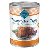 Blue Buffalo Family Favorites Natural Adult Wet Dog Food Turkey Day Feast 12.5-oz can (Pack of 12)