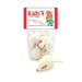 Fur Mouse Cat Toy - 10 Pak White No Rattle Sound