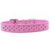 Mirage Pet Products615-04 BPK-16 Sprinkles Bright Pink Crystals Dog Collar Bright Pink - Size 16