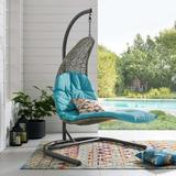 Modway Landscape Outdoor Patio Hanging Chaise Lounge Swing Chair Multiple Colors