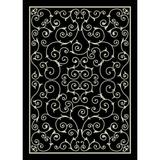 Nourison Home & Garden Indoor/Outdoor Black 10 x 13 Area Rug (10x13)