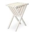 XQuare 19 x 15 x 26 in. Wooden End Table Brides Veil