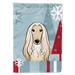 Carolines Treasures BB1740GF Winter Holiday Afghan Hound Flag Garden Size Small multicolor