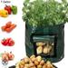 Luxtrada DIY Potato Grow Planter PE Cloth Planting Container Bag Thicken Garden Pot Plant Grow Bags Garden Pots Planting Nursery Bags (7 US Gallon - 1PCS)