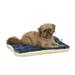 MidWest Homes for Pets Reversible Paw Print Pet Bed in Blue / White Dog Bed Measures 21L x 12W x 2.5H for X-Small Dogs Machine Wash 21.0 L x 12.0 W x 1.5 Th