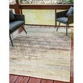 Unique Loom Transitional Outdoor Modern Rug 10 0 x 12 2 Beige