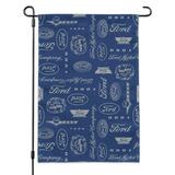 Ford Motor Company Logo Pattern Garden Yard Flag