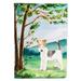 Carolines Treasures CK2550GF Under the Tree Fox Terrier Flag Garden Size Small multicolor