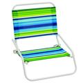 Rio Brands 8028396 1 Position Multi-color Beach Folding Chair Pack of 8