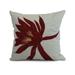 Simply Daisy 20 x 20 Hojaver Floral Print Outdoor Pillow Red