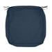 Classic Accessories Montlake FadeSafe Square Patio Lounge Seat Cushion Slip Cover - 5 Thick - Heavy Duty Outdoor Patio Cushion with Water Resistant Backing Heather Indigo Blue 21 W x 21 D x 5 T