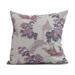 Simply Daisy 16 x 16 China Old Floral Print Outdoor Pillow Purple