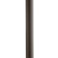 Kichler 9501BK 84 Direct Burial Outdoor Post w/Ladder Rest in Black