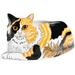 Pavilion- 12.5 Ceramic Calico Cat Planter Vase